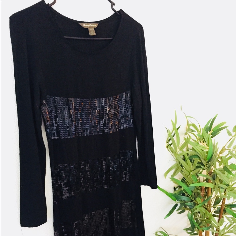 Black dress with sequins